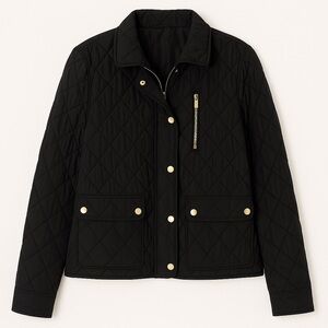 Ralph Lauren – Quilted Utility Jacket – Casual Quiet Luxury Classic Black L